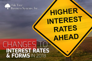 Changes to Interest Rates and Forms in 2018 for Credit Unions