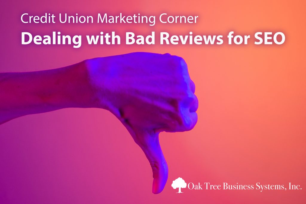 Dealing with Bad Reviews for SEO