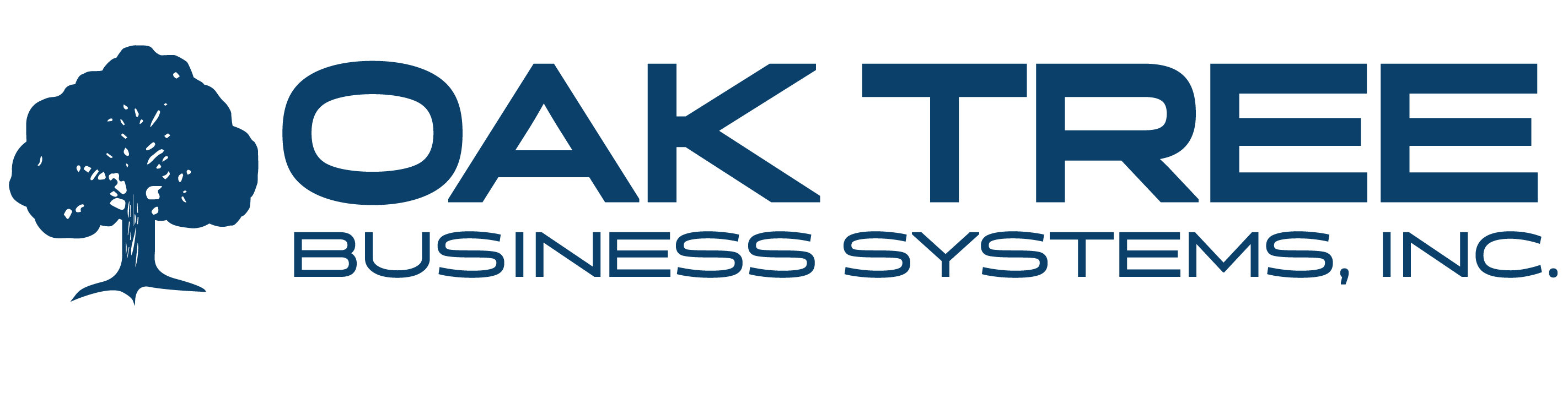 Oak Tree Business Systems, Inc. Documents for Credit Unions Logo White