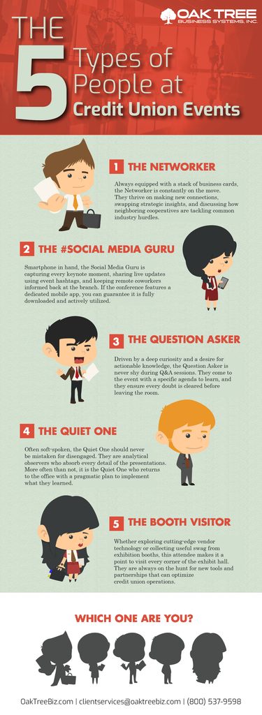 5 Types of People Found at Credit Union Events